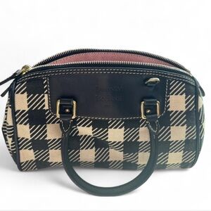 vintage dooney and bourke pink white and black preppy bag